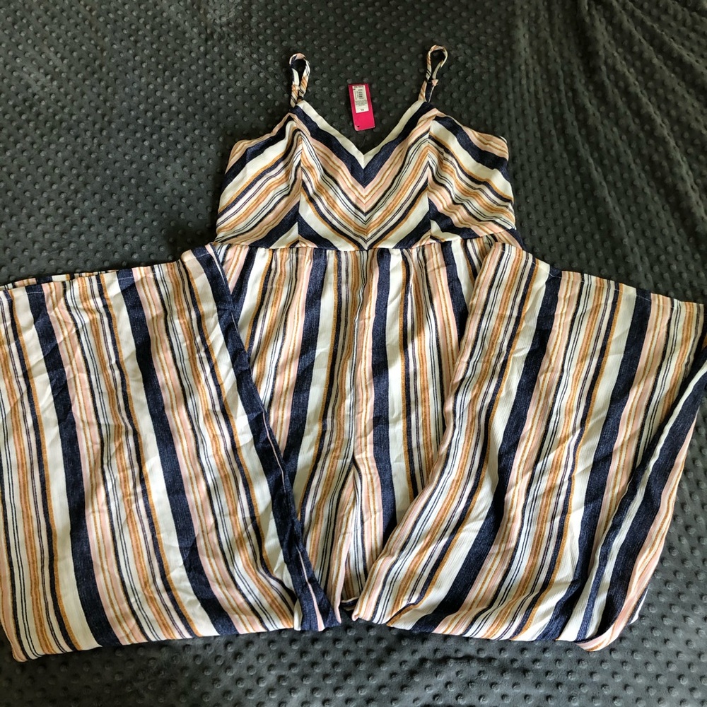 NWT Xhilaration Striped Jumpsuit